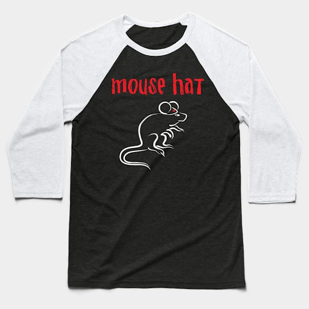 Mouse Hat Baseball T-Shirt by Center St. Apparel